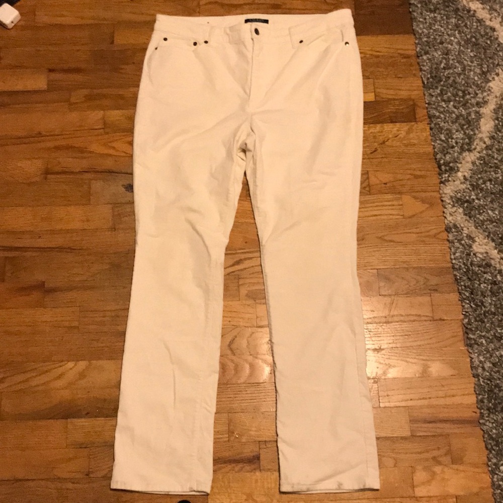 Women’s white corduroy Polo Ralph Lauren